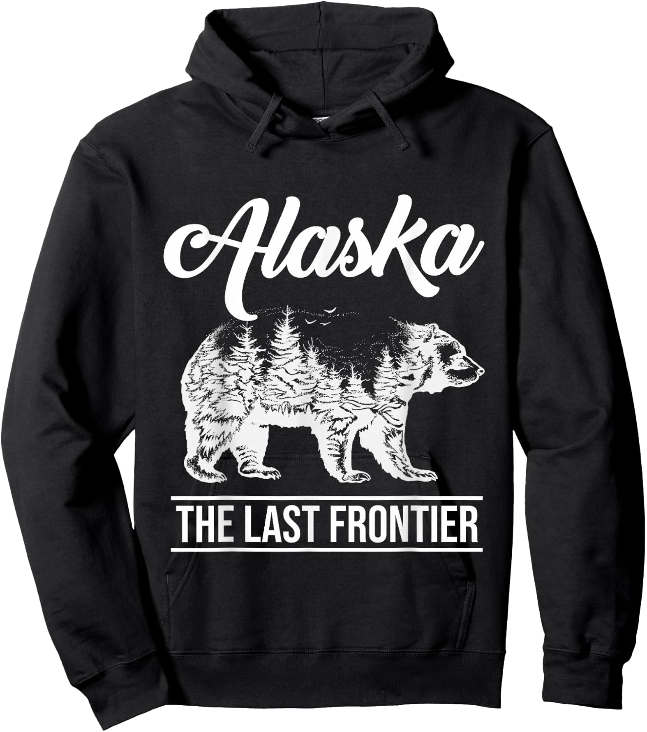 Elk Alaska Last Frontier Alaska Grizzly Bears Mountains Hoodie - Hoodie | Black
