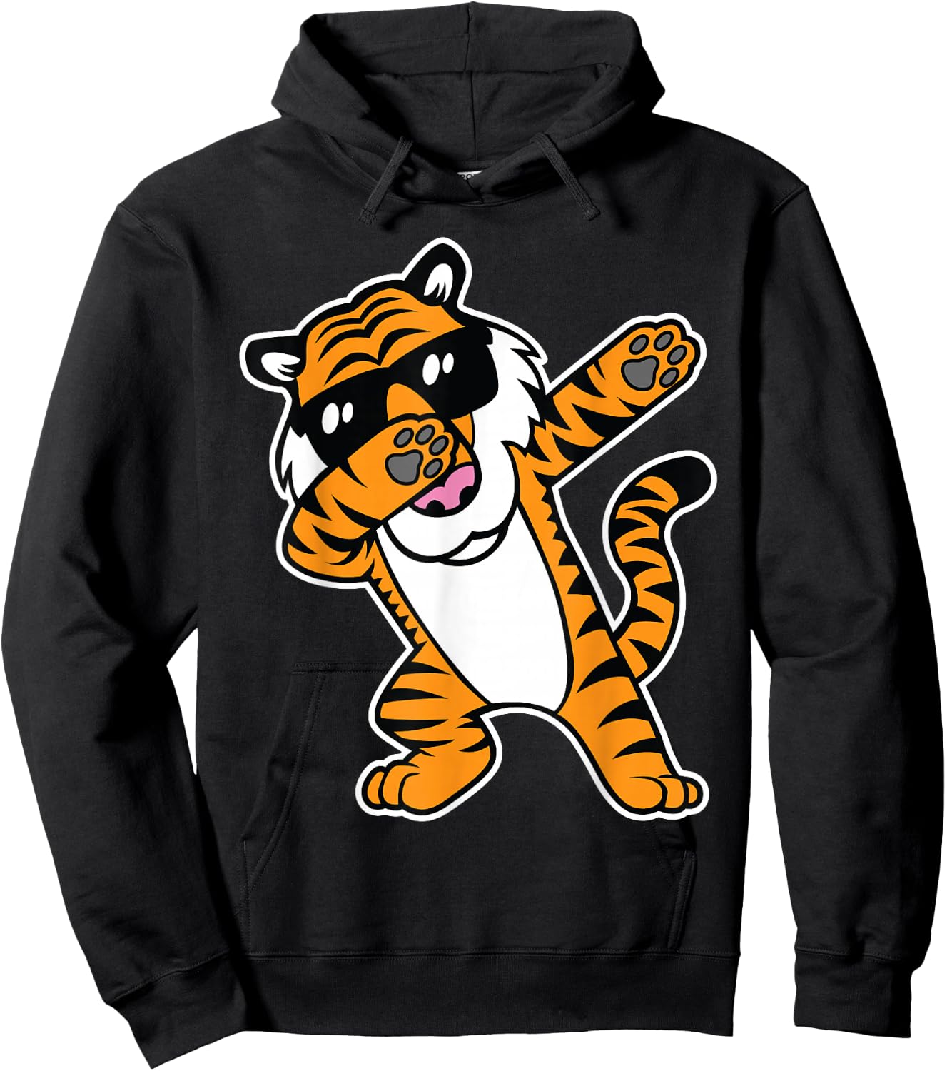 Dabbing Tiger Funny Cool Dancing Big Cat Dab Shirt Hoodie - Hoodie | Black