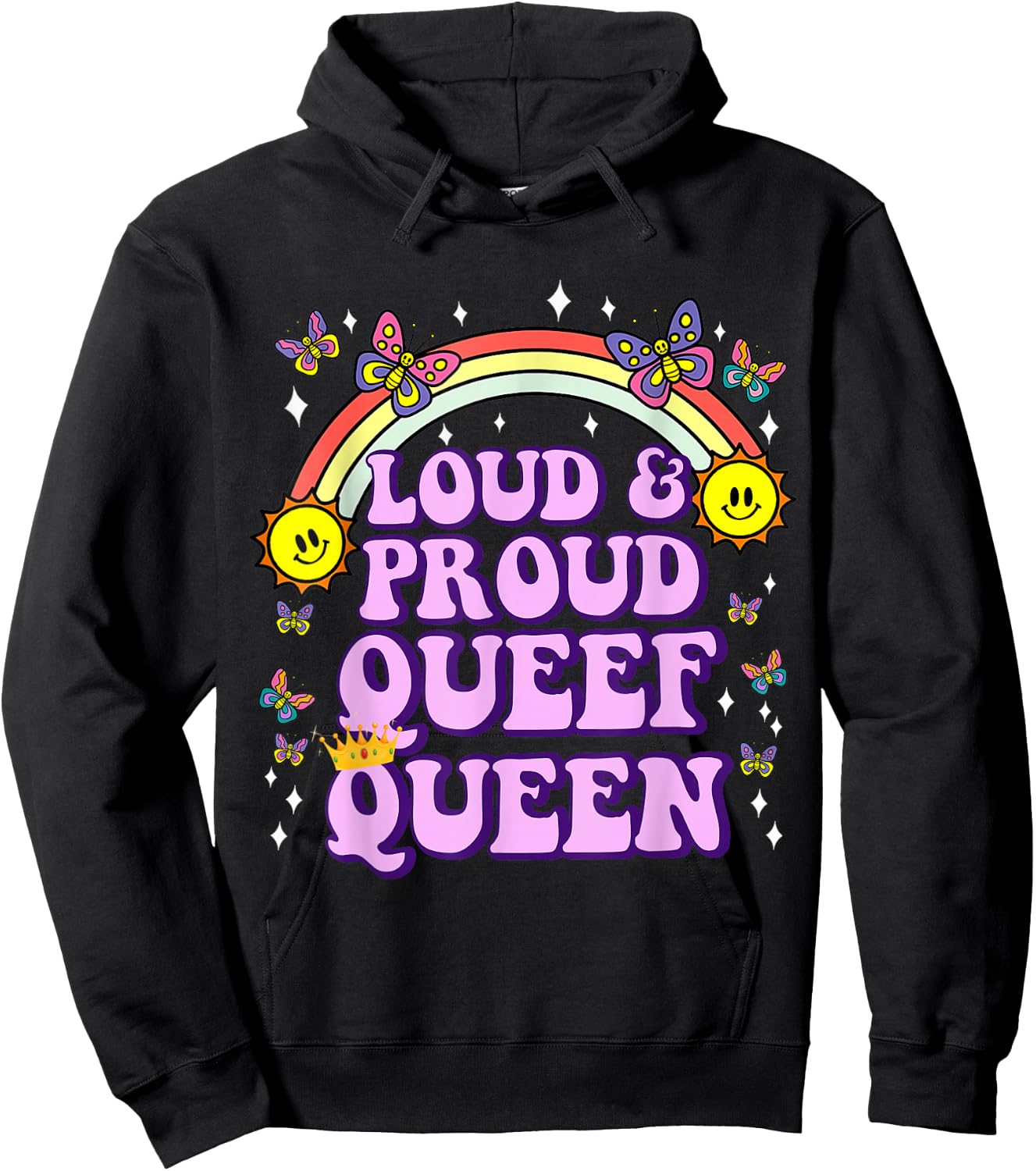 Love Queefing Queef Funny Queefed Embarrassing Adult Humor Hoodie - Hoodie | Black