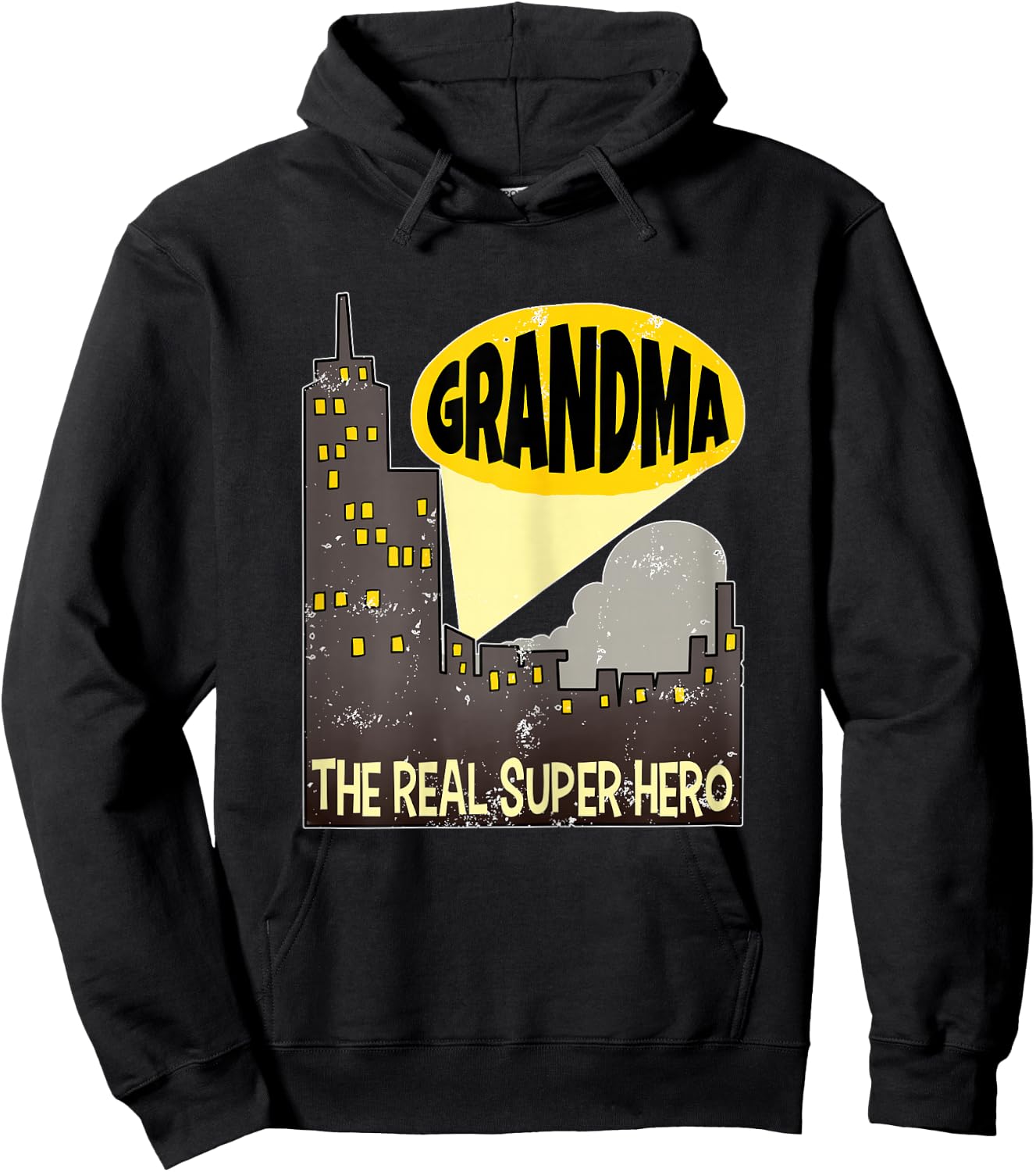 Super Grandma Grandma The Real Superhero Gifts Hoodie - Hoodie | Black