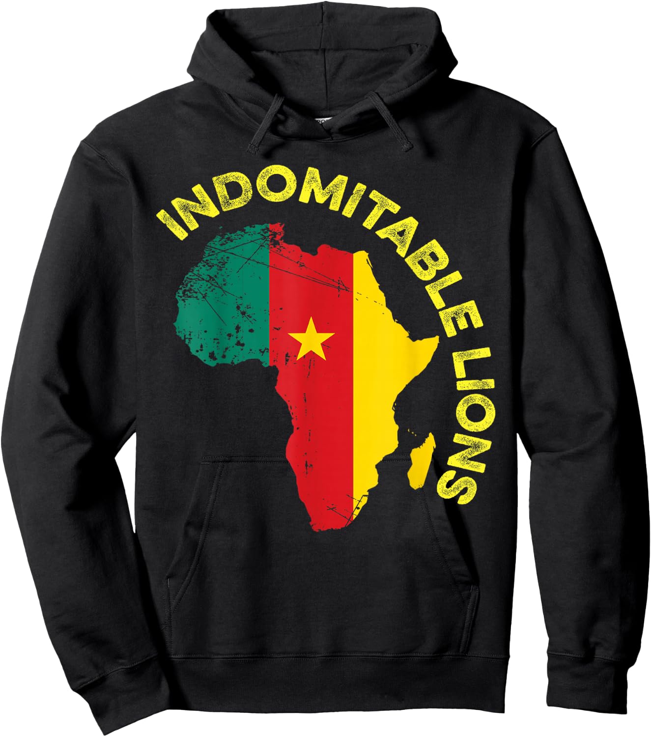 Indomitable Lions Cameroonian Soccer Hoodie - Hoodie | Black