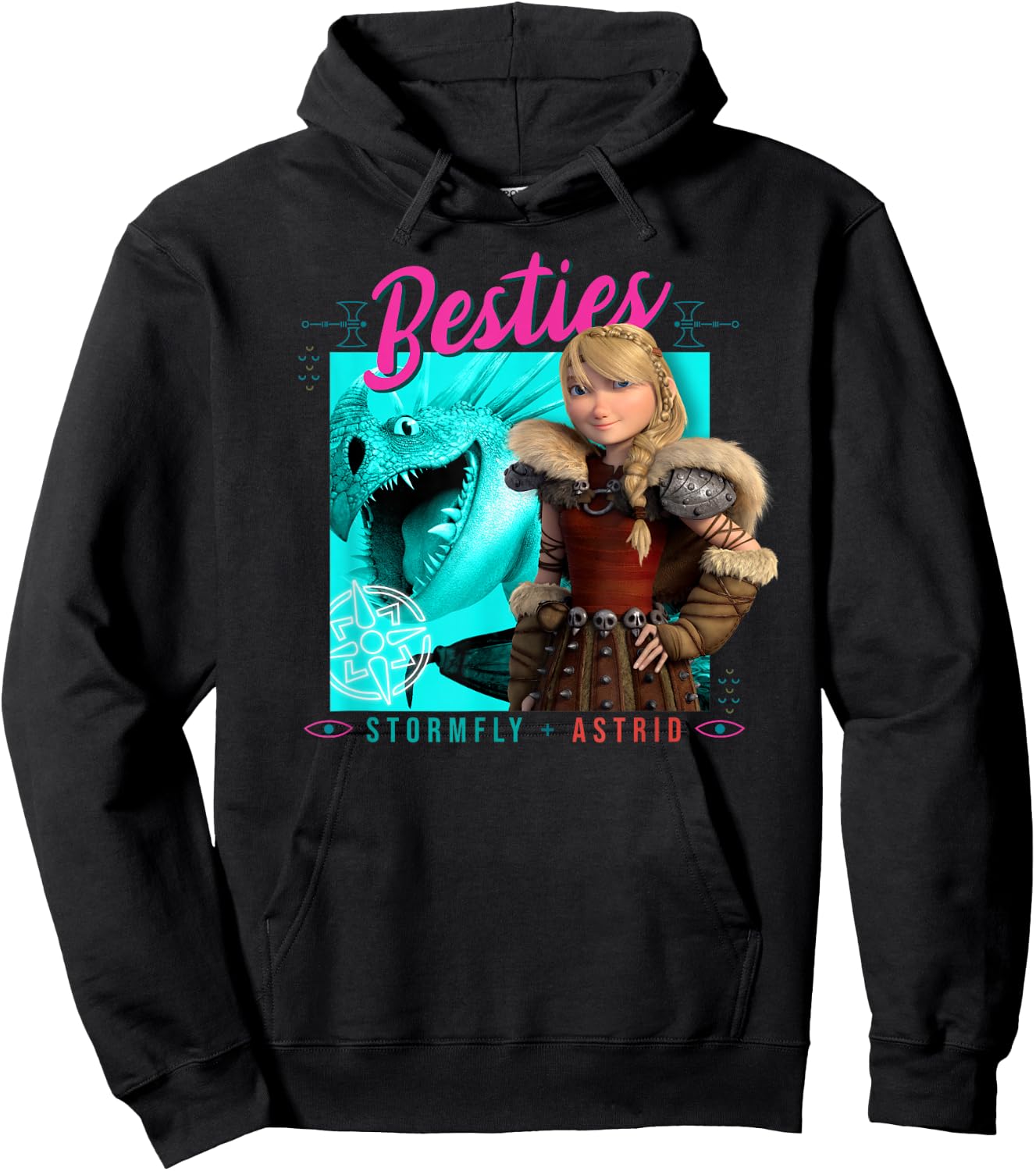 How to Train Your Dragon 3 Hidden World Besties Hoodie - Hoodie | Black