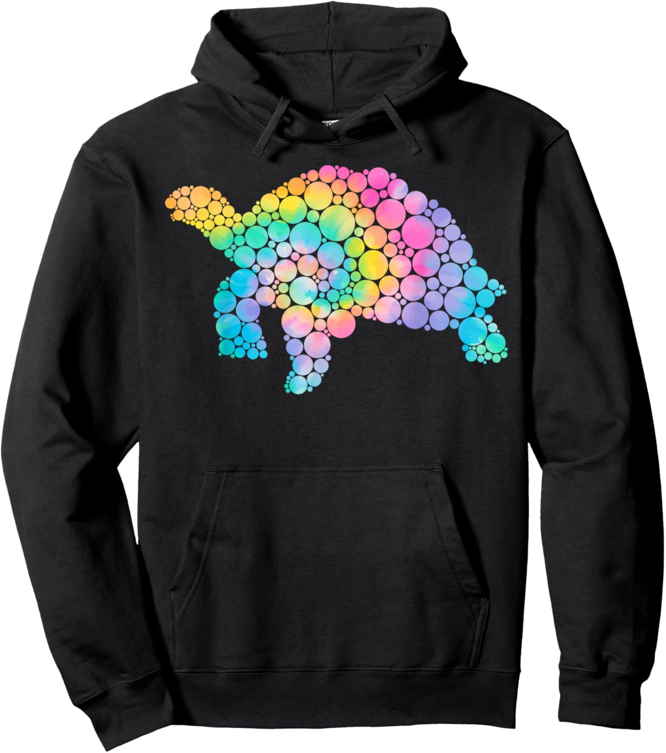 Funny Turtle Lovers Polka Dot Happy Dot Day Girls Boys Kids Hoodie - Hoodie | Black