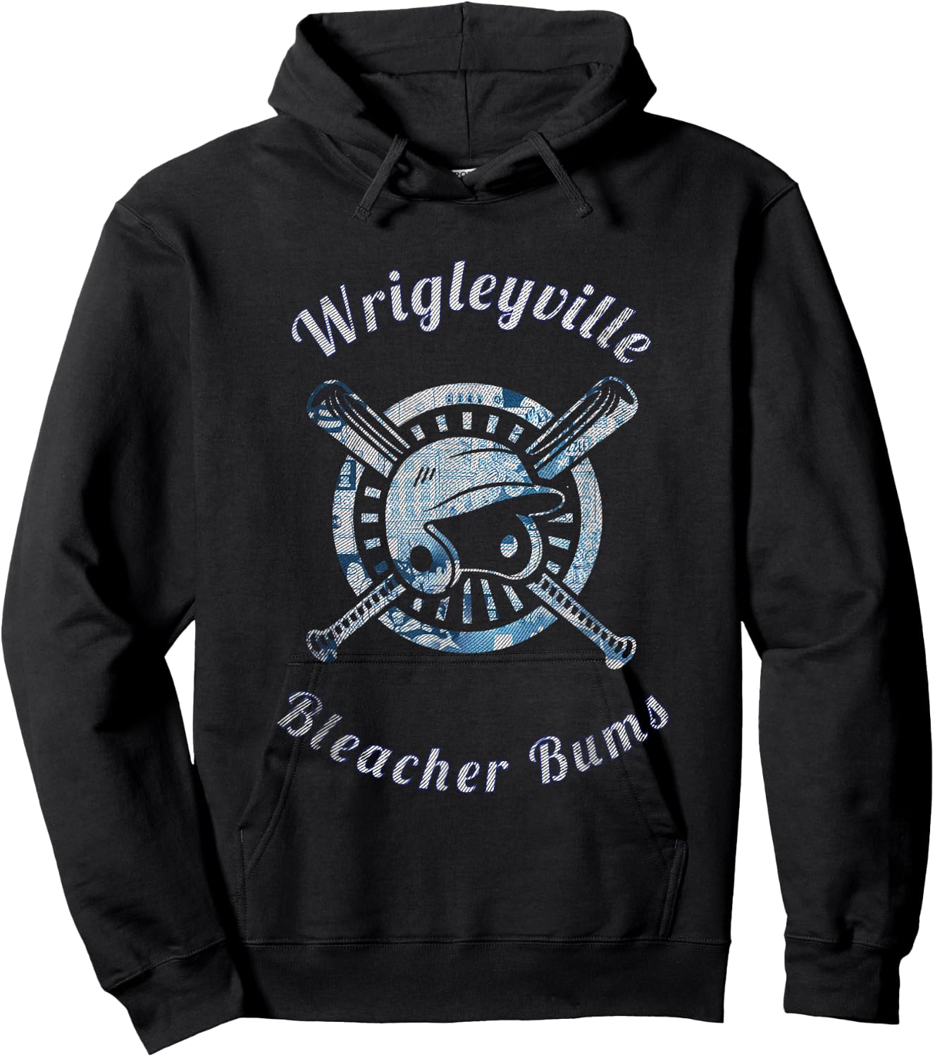 Wrigleyville Bleacher Bums Funny Baseball Hoodie - Hoodie | Black