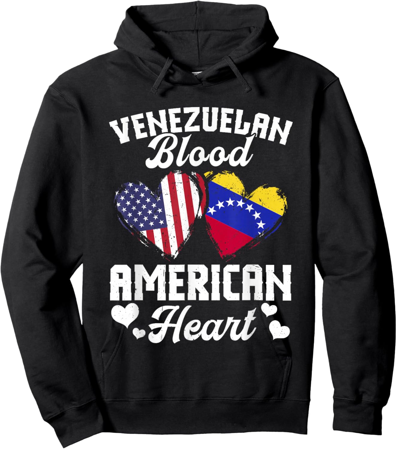 Venezuelan Flag Uniform American Outfit US Flags Venezuela Hoodie - Hoodie | Black