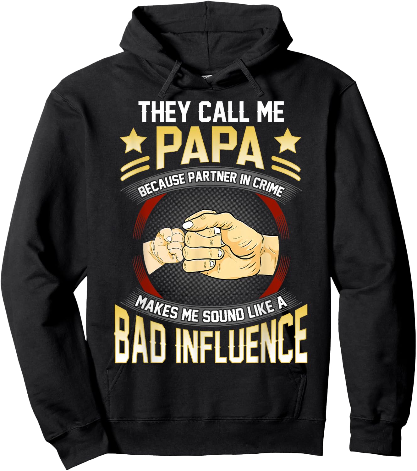 Papa Shirts Funny Fathers Day They Call Me Papa Hoodie - Hoodie | Black