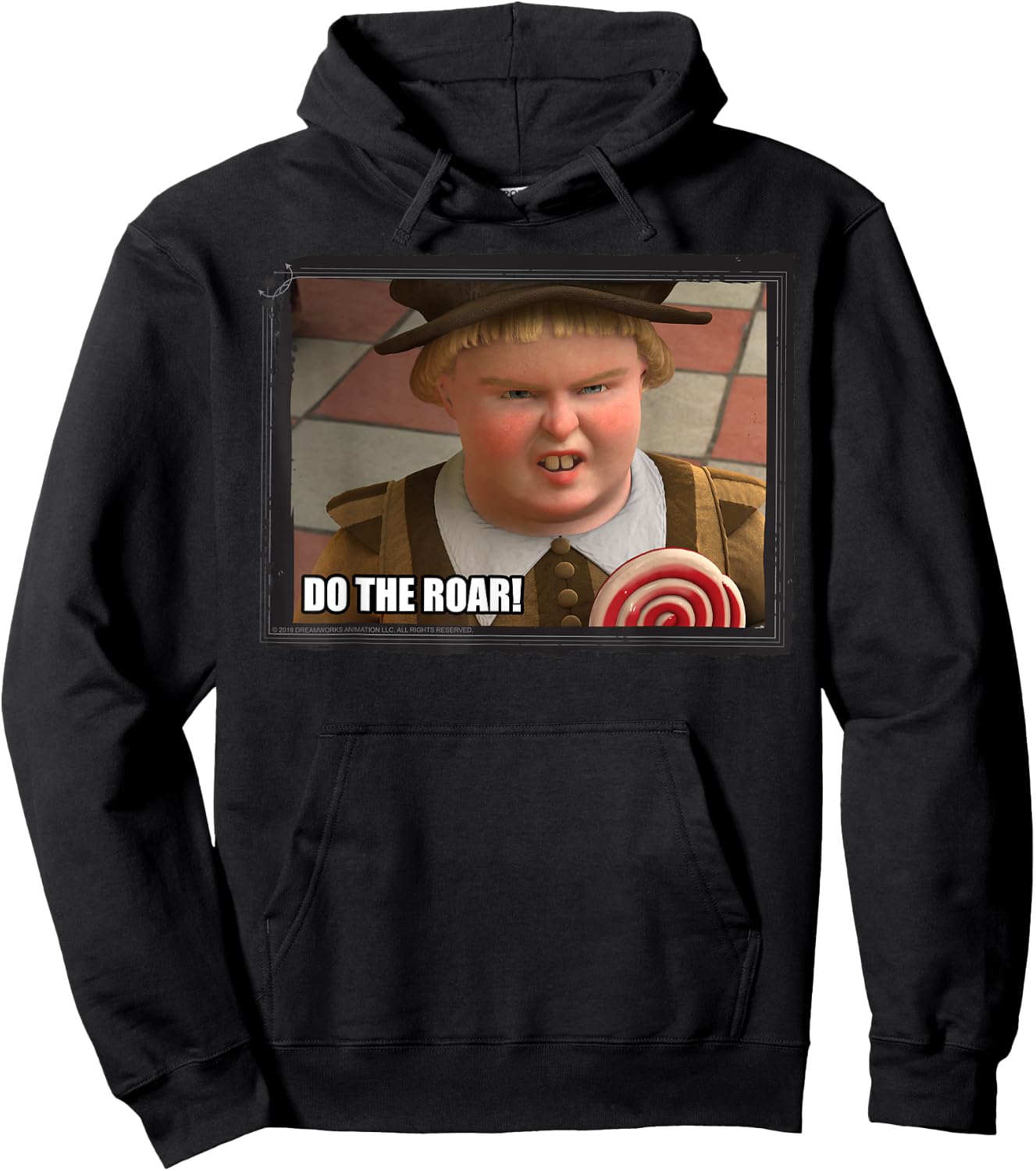 Shrek Do The Roar Meme Framed Poster Hoodie - Hoodie | Black