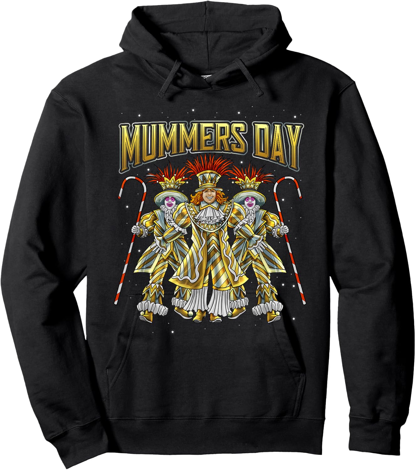 Mummers Day New Years Shirt Funny Gift Hoodie - Hoodie | Black