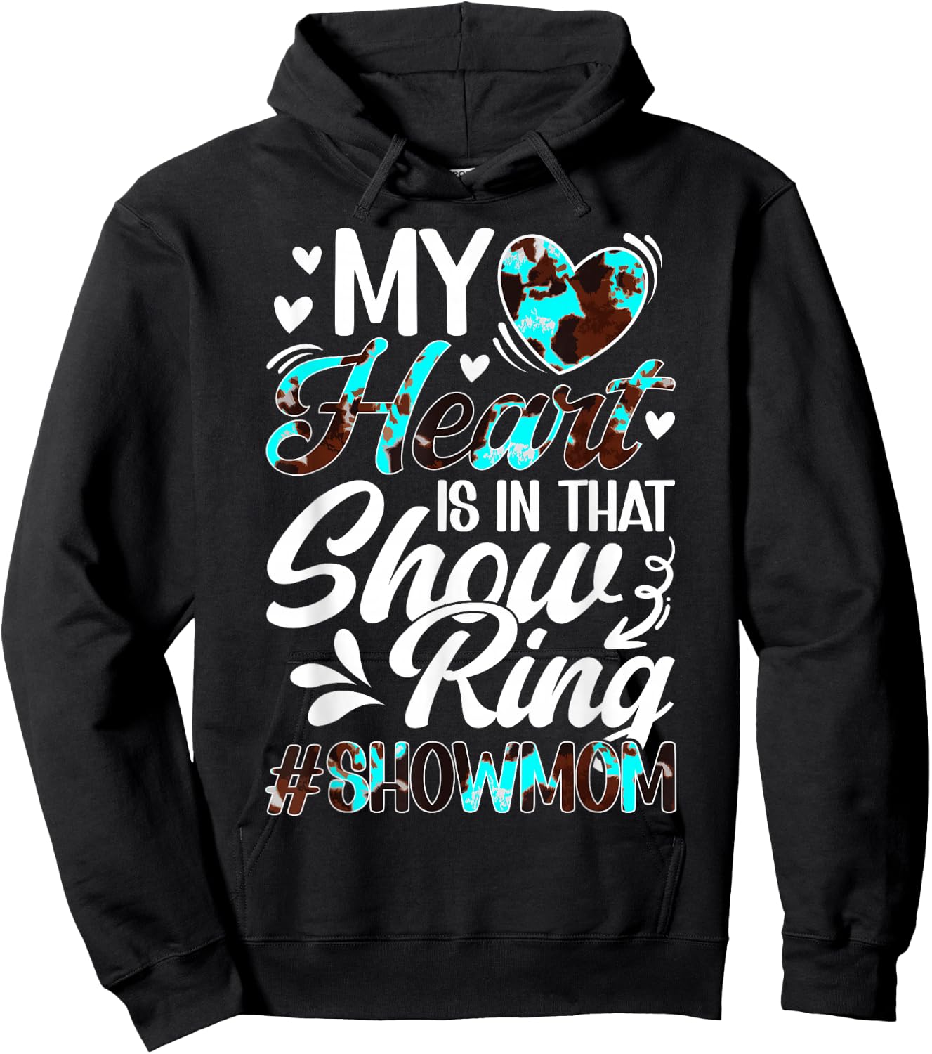 In That Show Ring Livestock Show Mom Livestock Show Mama Hoodie - Hoodie | Black