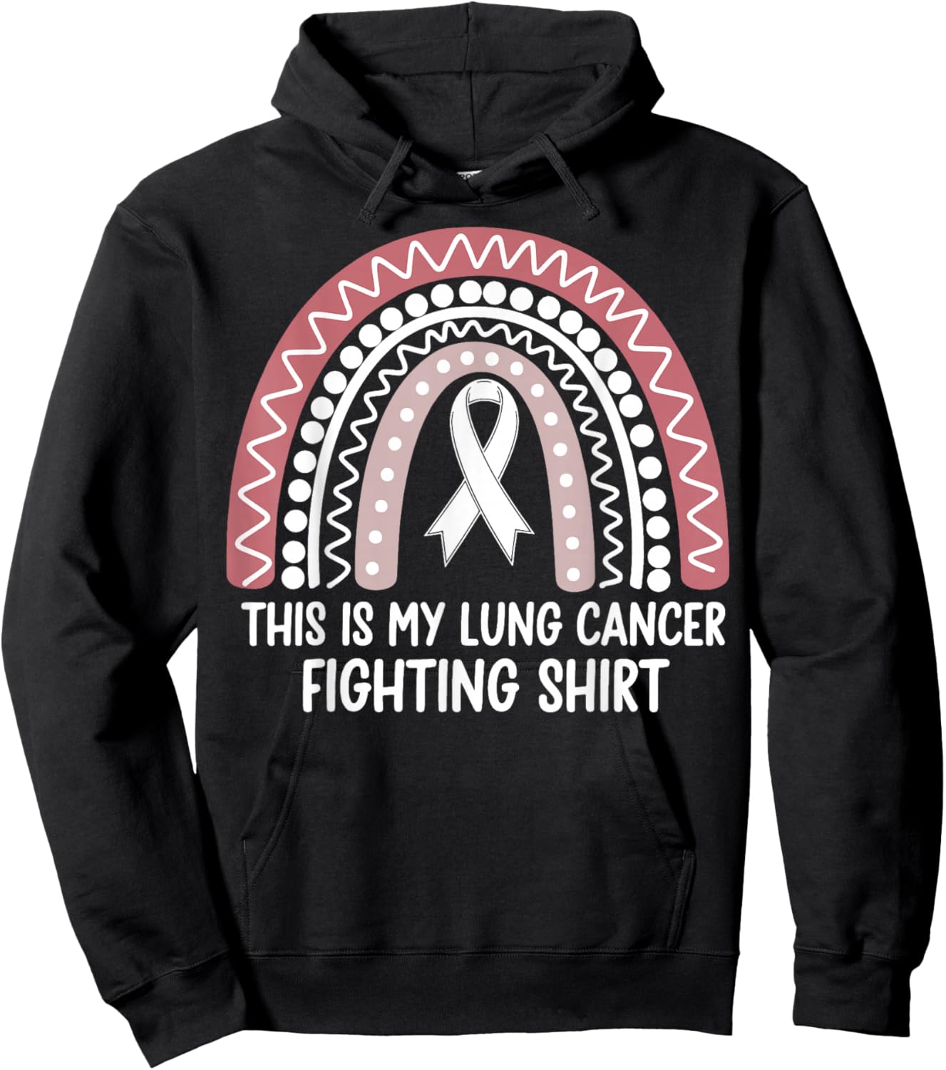 This Is My Lung Cancer Fighting Hoodie - Hoodie | Black