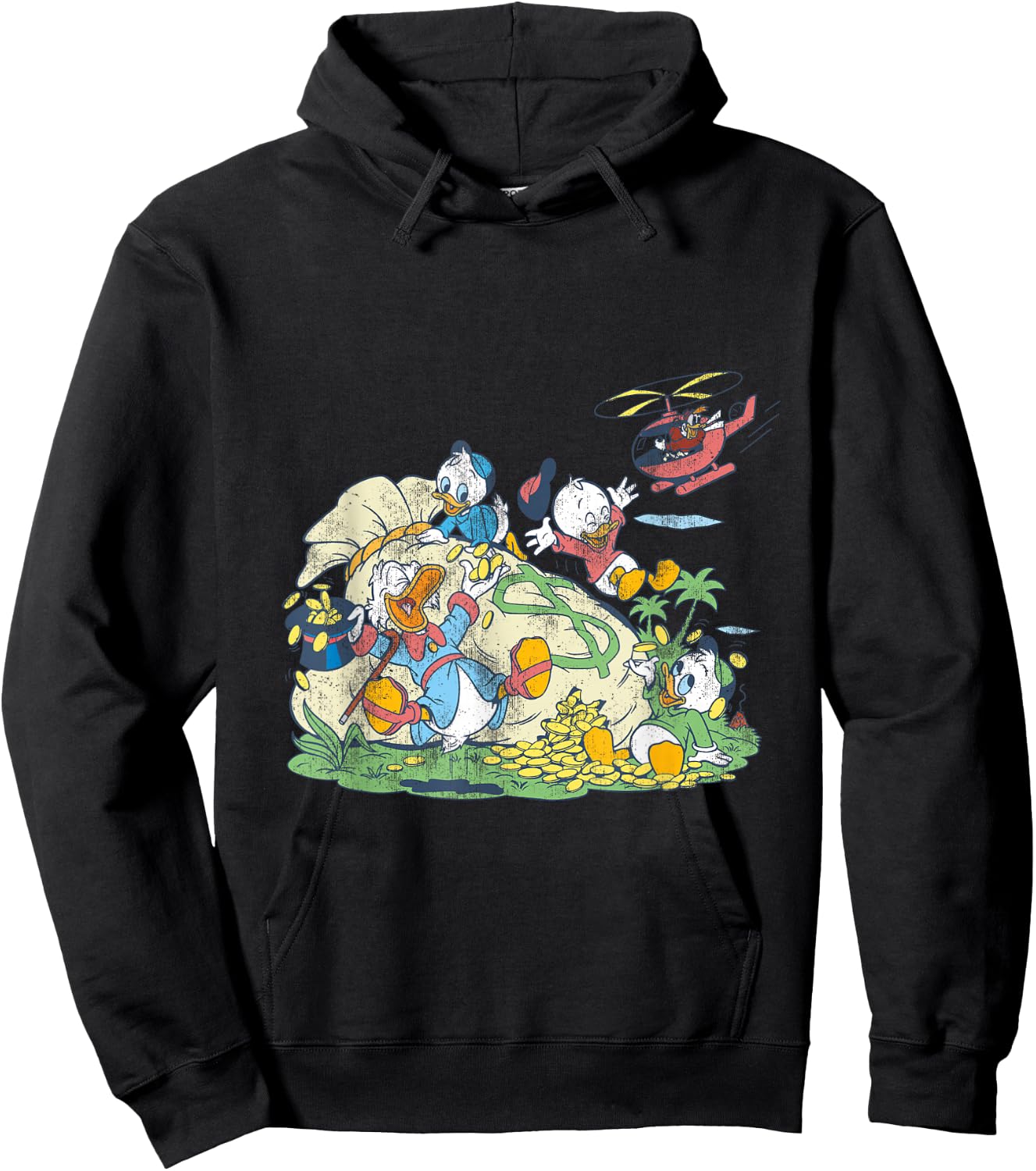 Disney - Ducktales Money Bags Hoodie - Hoodie | Black
