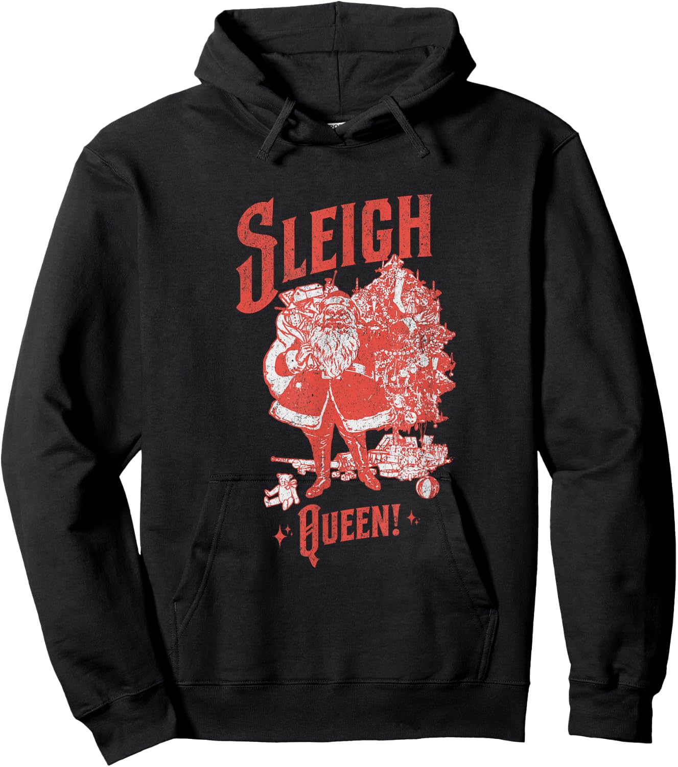 Santa says SLEIGH QUEEN Hoodie - Hoodie | Black