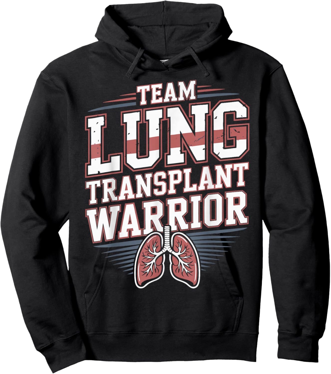 Team Lung Transplant Warrior Hoodie - Hoodie | Black