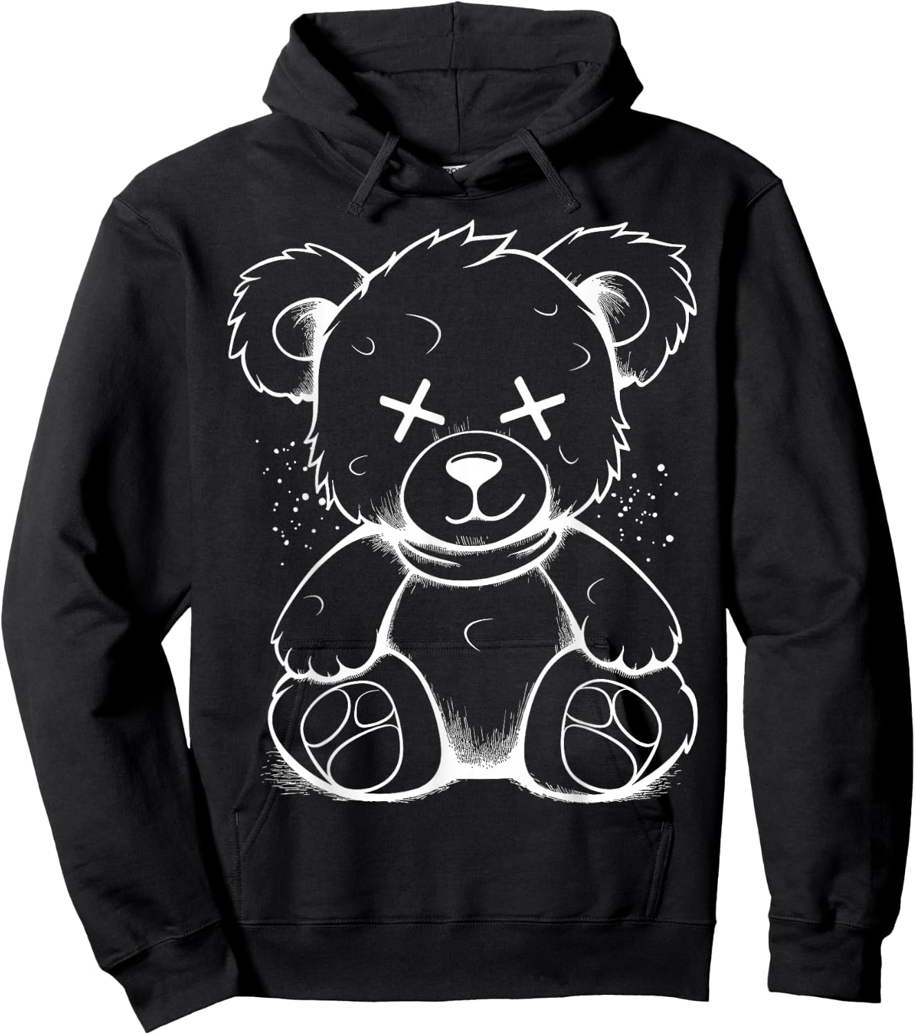 Bad Teddy Bear Dark Scary Fantasy Gothic Teddy Lover Hoodie - Hoodie | Black