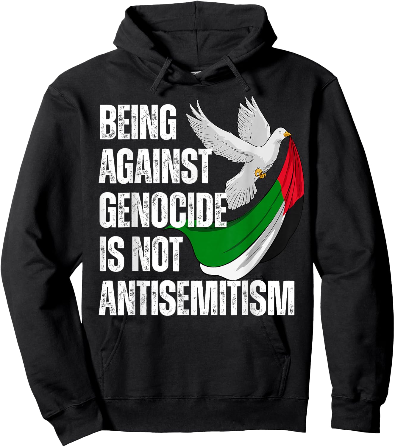 Being Against Genocide Is Not Antisemitism Hoodie - Hoodie | Black