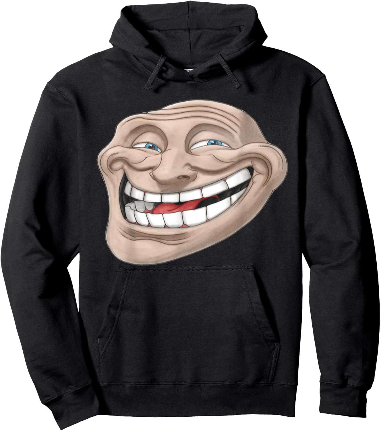 Epic Troll Face | Realistic Design Dank Meme Hoodie - Hoodie | Black