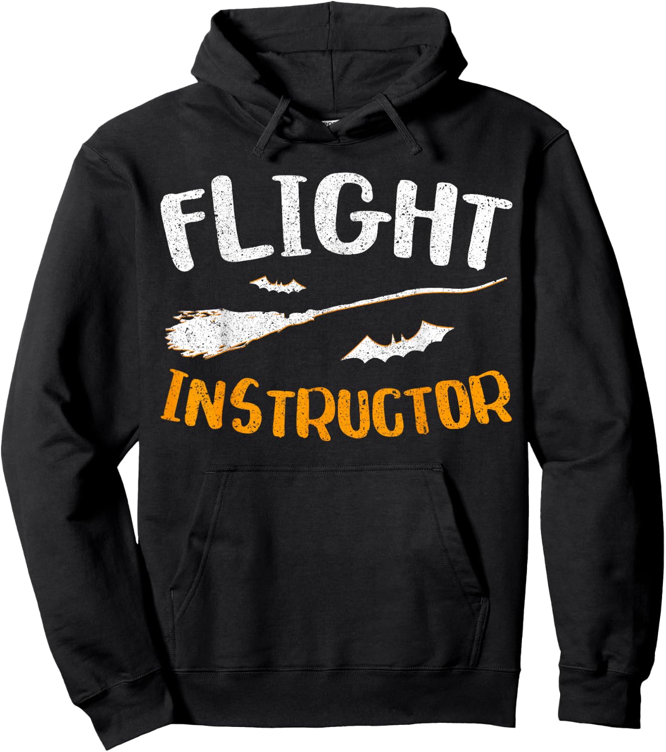 Flight Instructor Witch Shirt Adult Kids Halloween Day Hoodie - Hoodie | Black