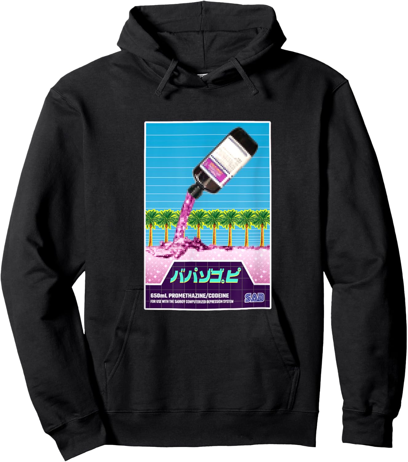 Spring Lean Saboy Codeine Shirt Hoodie - Hoodie | Black