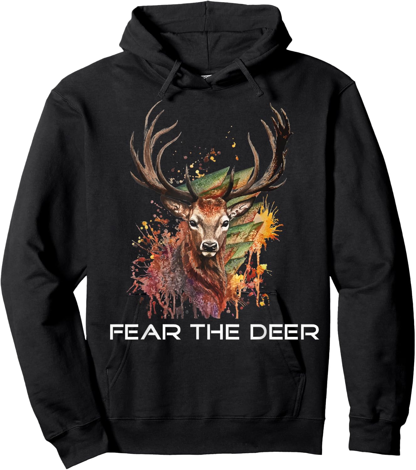 Fear The Deer Basketball Hoodie - Hoodie | Black