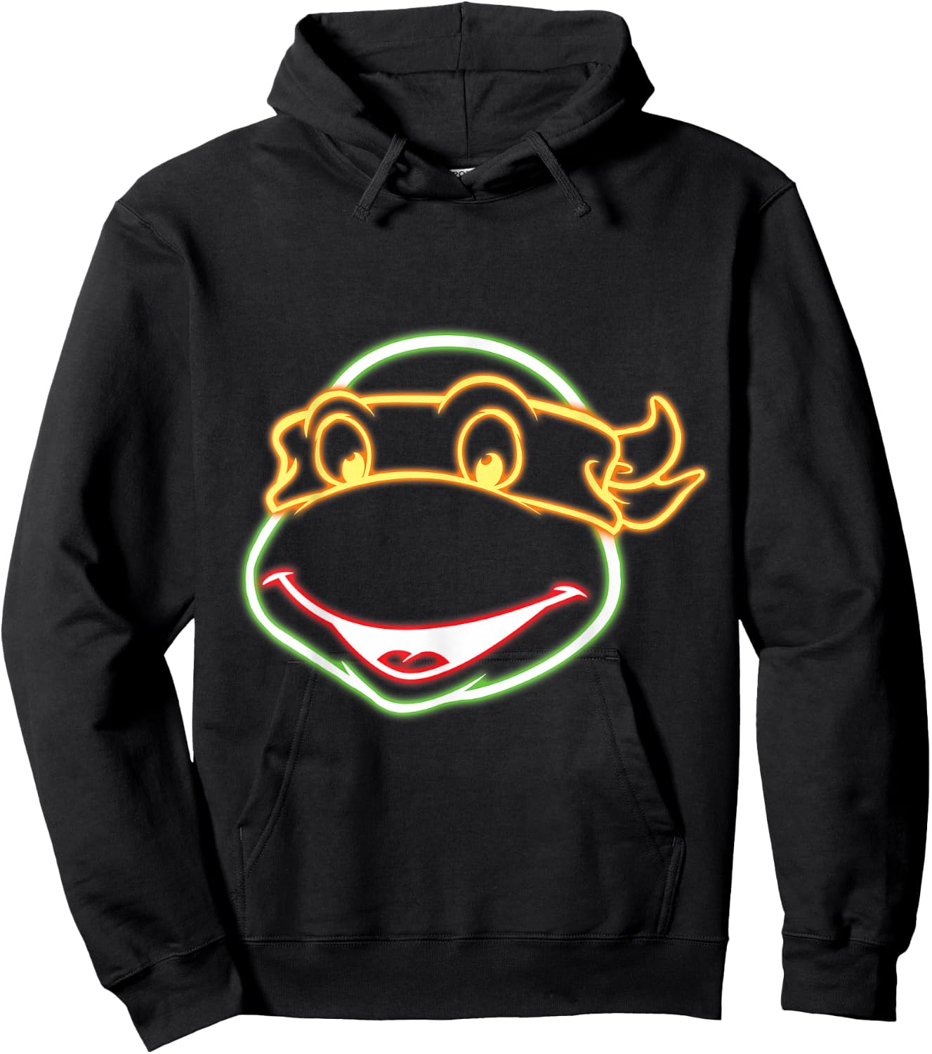 Teenage Mutant Ninja Turtles Neon Ninja Face Hoodie - Hoodie | Black