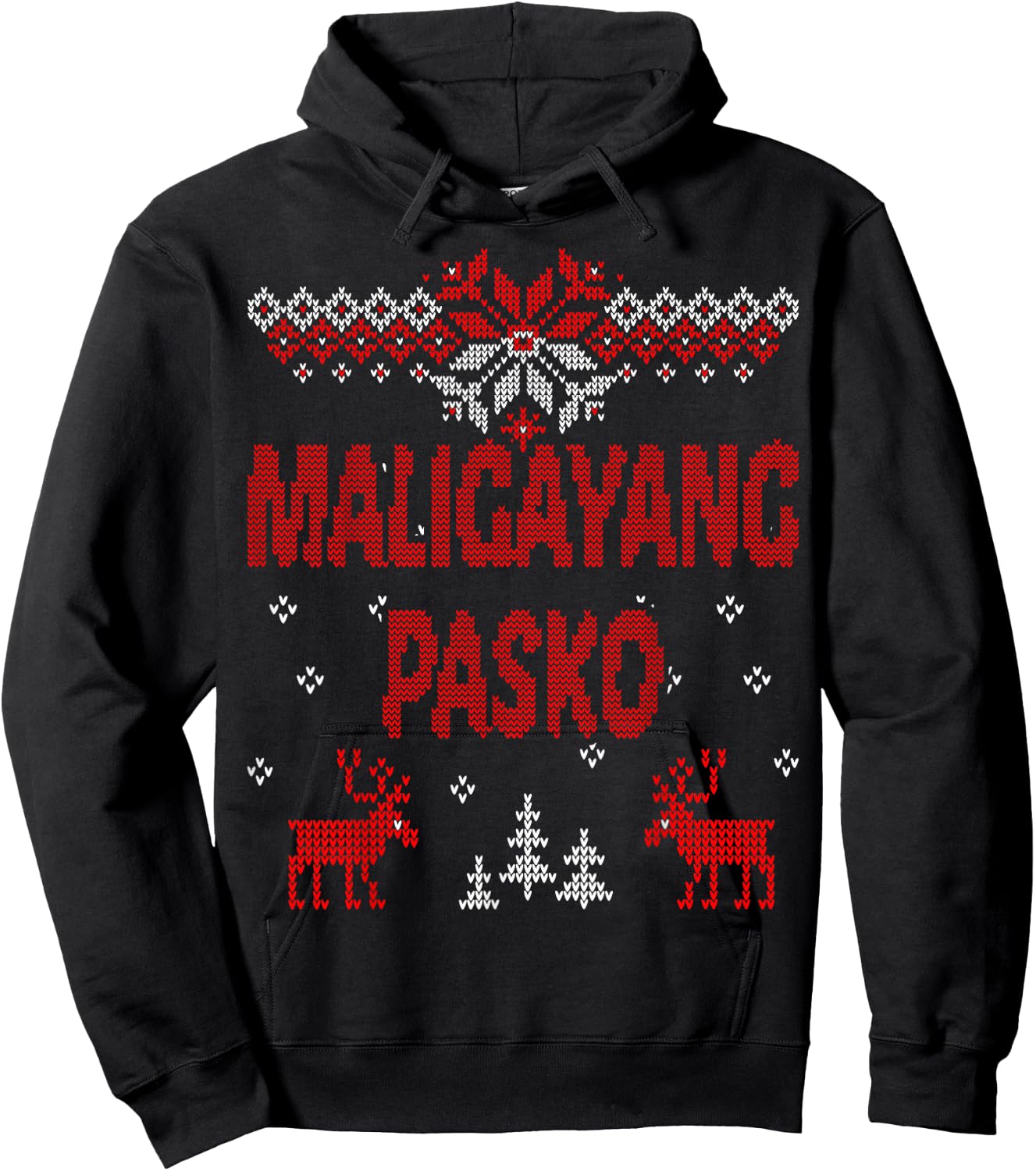 Maligayang Pasko Filipino & Tagalog Merry Christmas Hoodie - Hoodie | Black