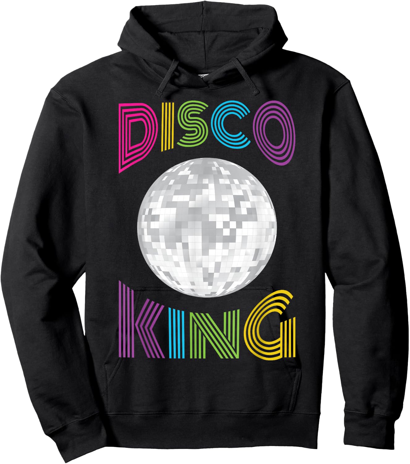 Disco King 70's Seventies Costume Men Boys Hoodie - Hoodie | Black