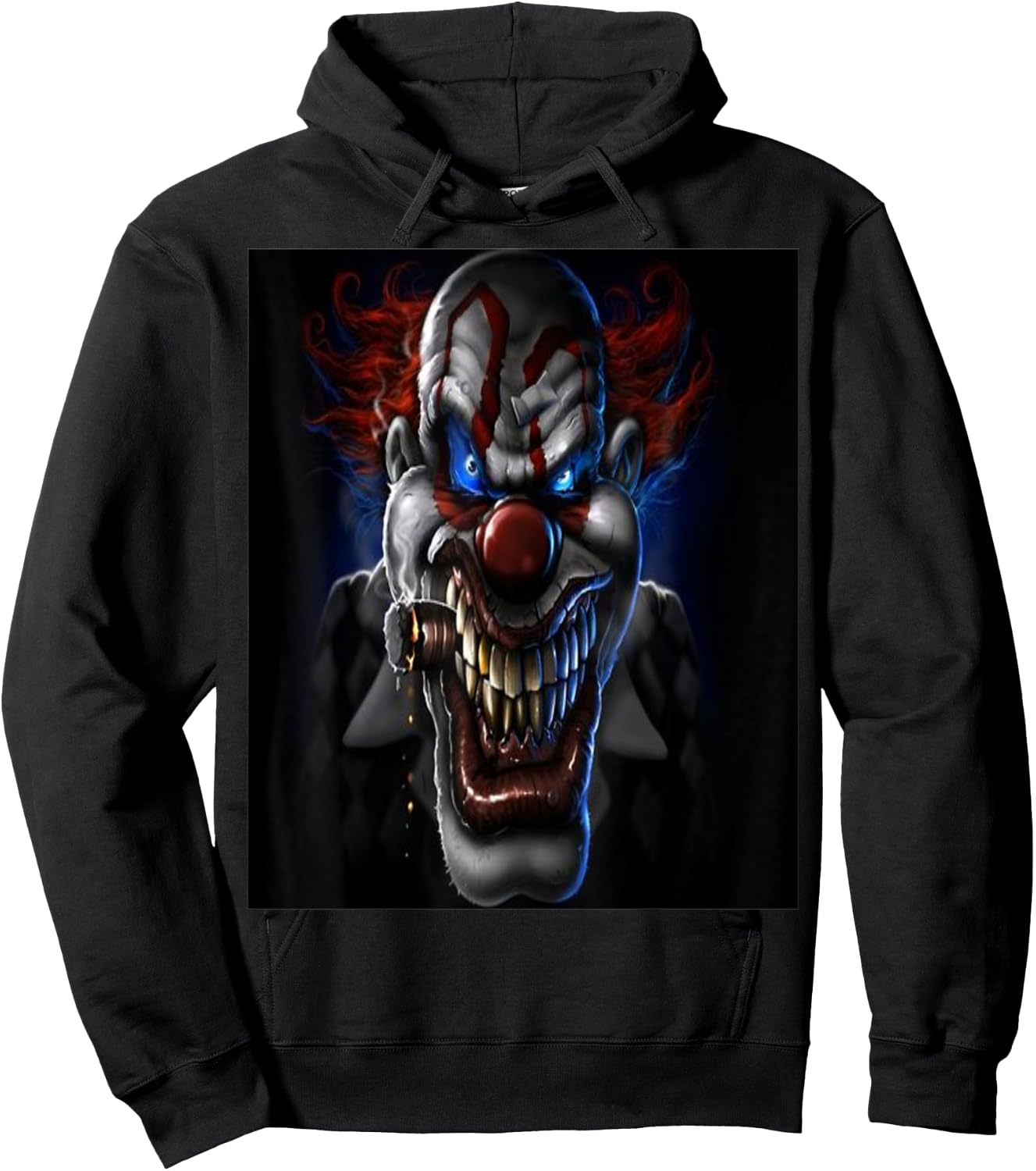 Evil Clown And Cigar Standard T Shirts Hoodie - Hoodie | Black