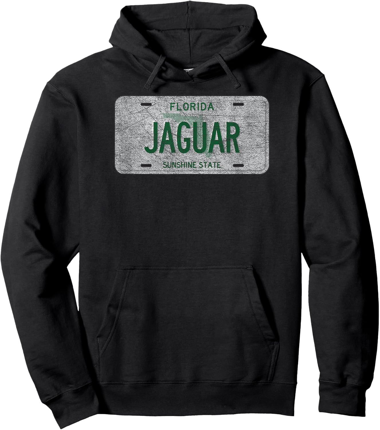 Florida Licence Plate Gift JAGUAR Hoodie - Hoodie | Black