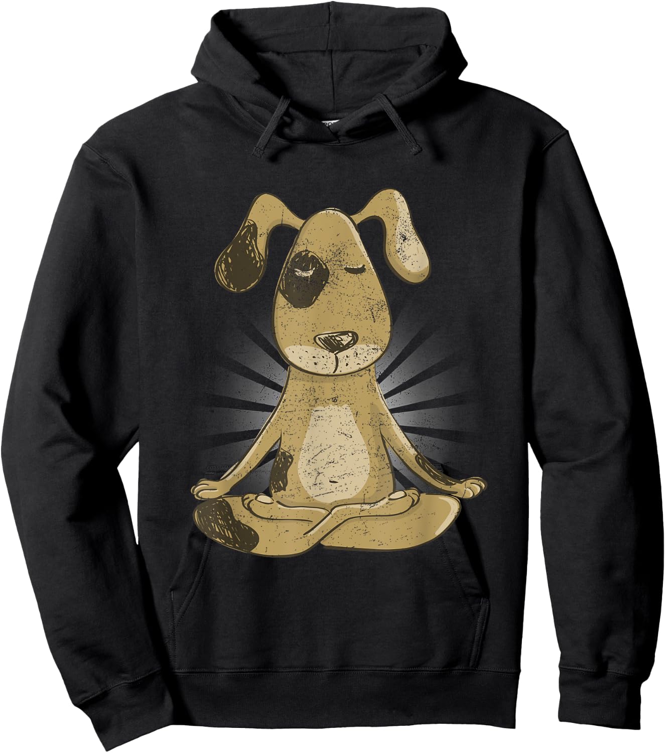 Yoga Meditation Dog Zen Men Women Kids Hoodie - Hoodie | Black