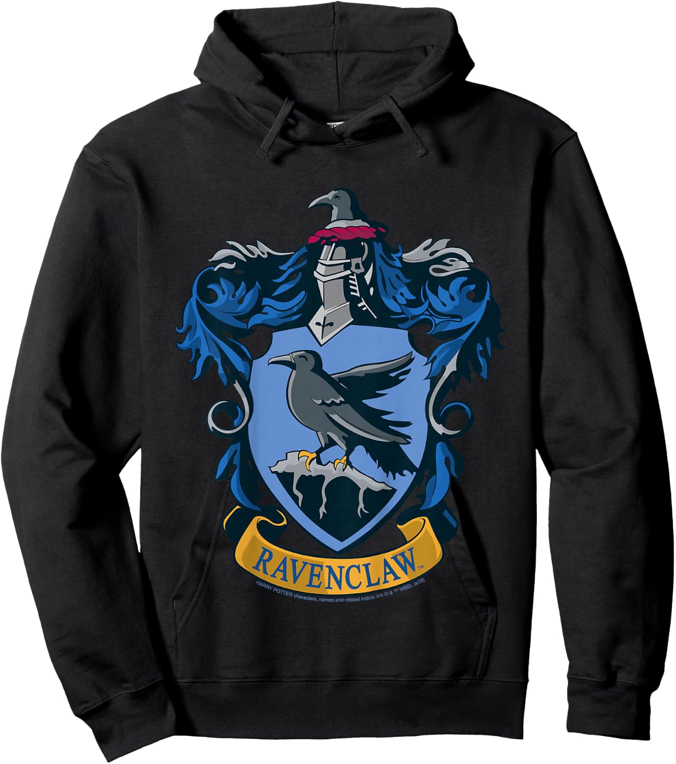 Kids Harry Potter Ravenclaw House Crest Hoodie - Hoodie | Black