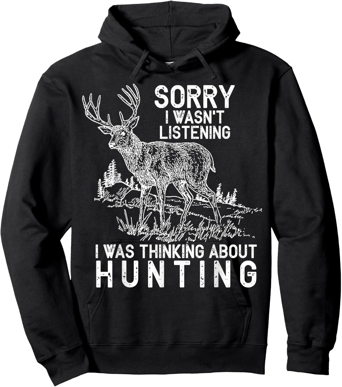 Funny Hunting - Deer Hunter Shirt Gift Hoodie - Hoodie | Black