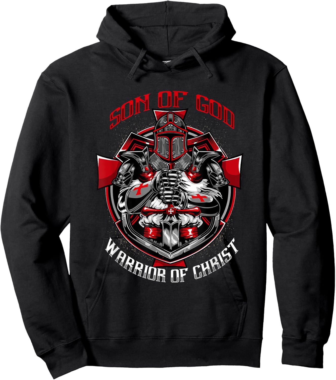 Knights Templar Son Of God Warrior Of Christ Hoodie - Hoodie | Black