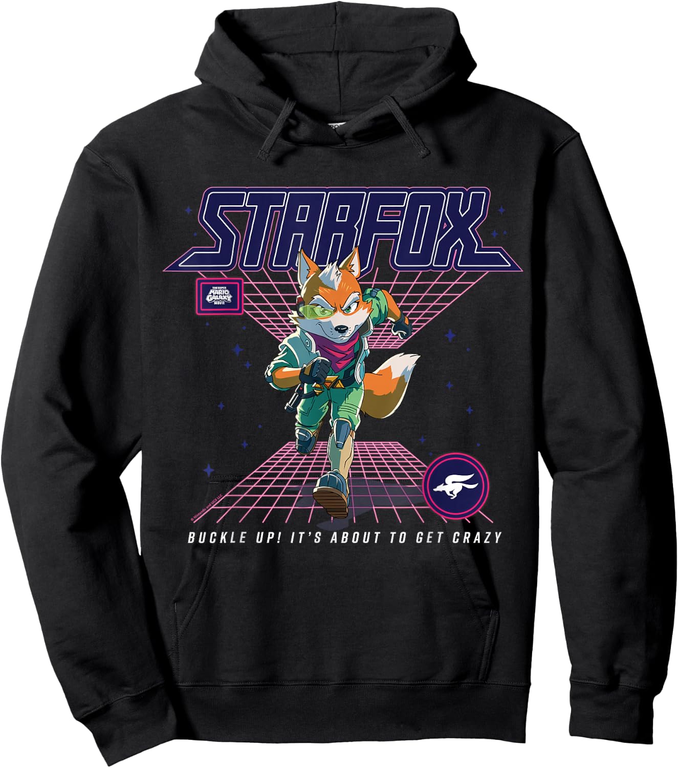 The Super Mario Galaxy Movie Starfox About to Get Crazy Hoodie - Hoodie | Black
