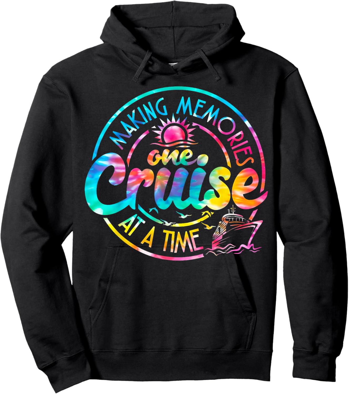 One Cruise At A Time Making Memories Summer Vacation Trip Hoodie - Hoodie | Black