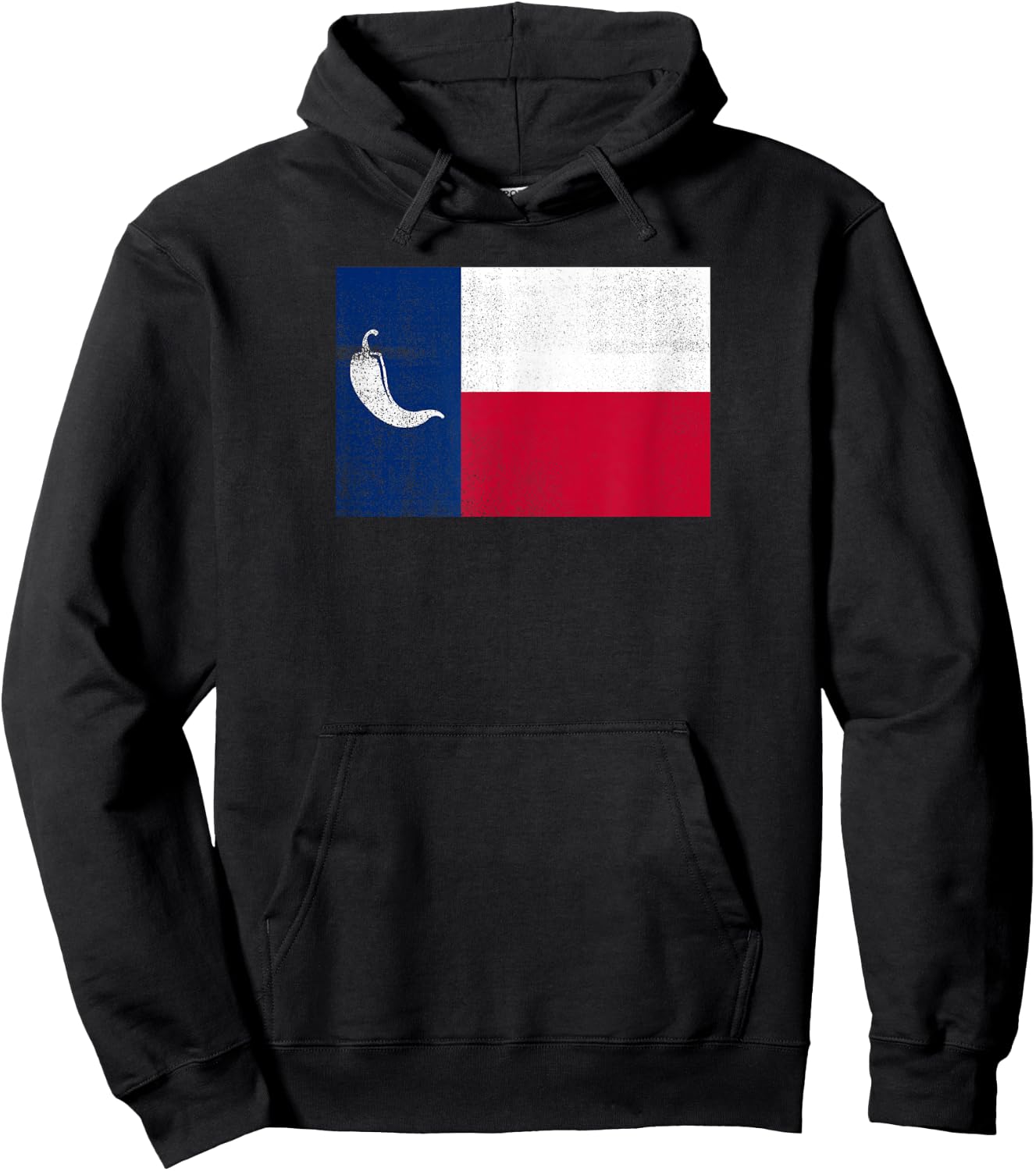 Spicy Texas Flag Funny Chili Cook Off Hoodie - Hoodie | Black