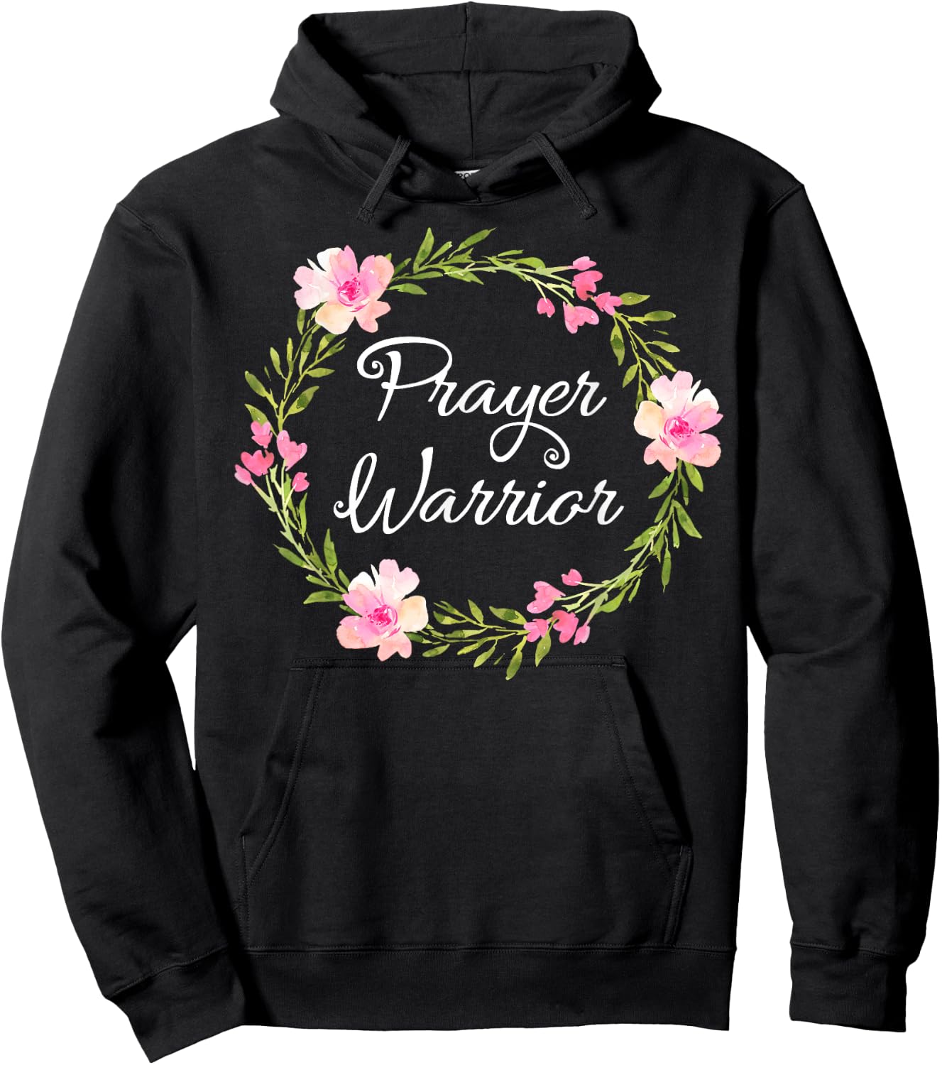 Inspirational, Prayer Warrior . Faith Sayings Hoodie - Hoodie | Black