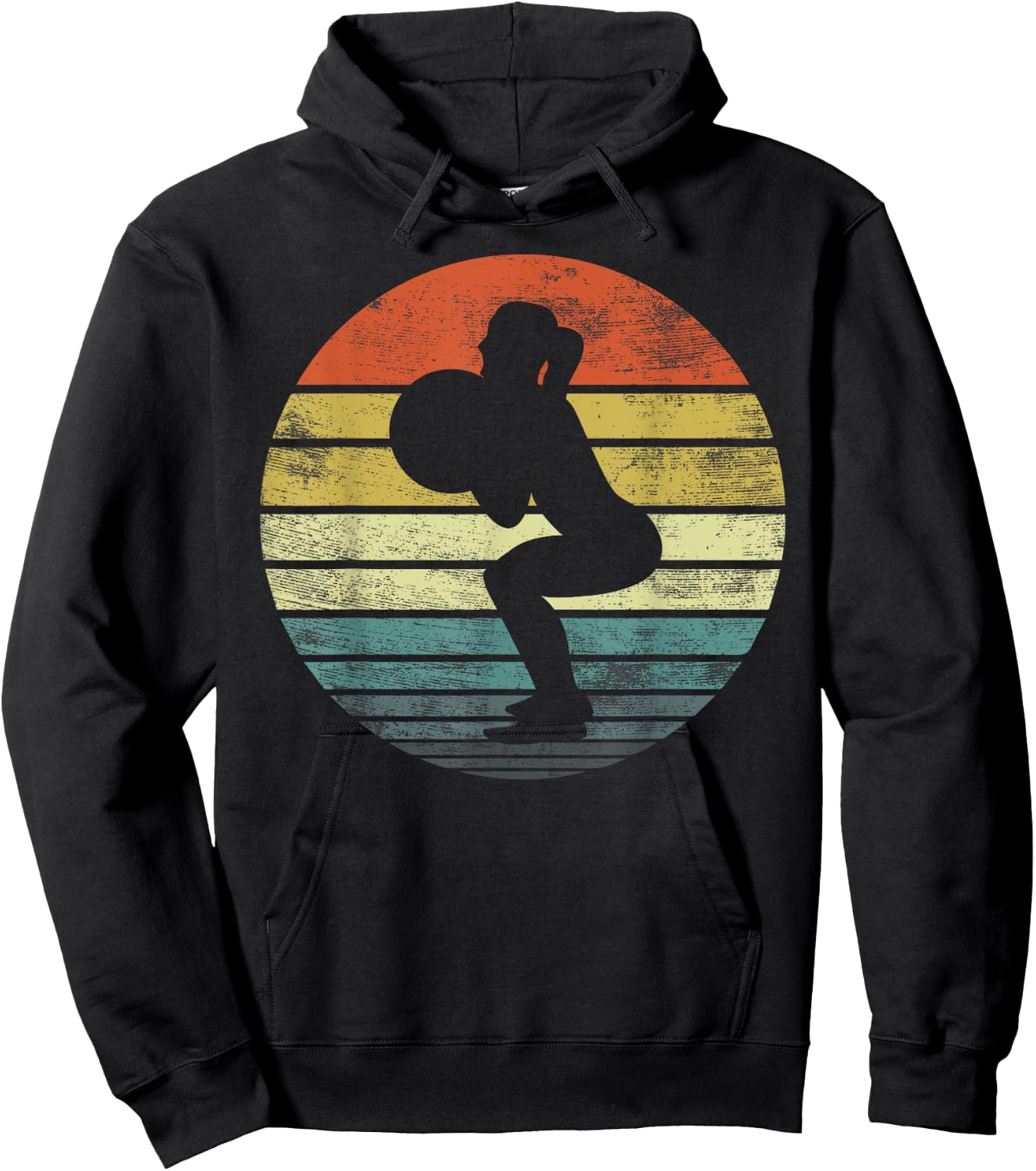 Powerlifting Gifts Weightlifting Retro Vintage Fitness Gym Hoodie - Hoodie | Black