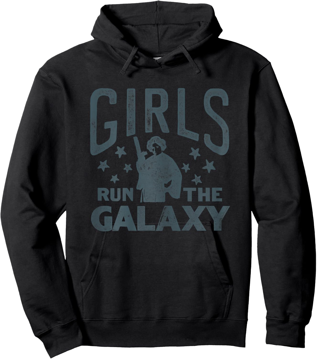 Star Wars Princess Leia Girls Run The Galaxy Disney+ Hoodie - Hoodie | Black