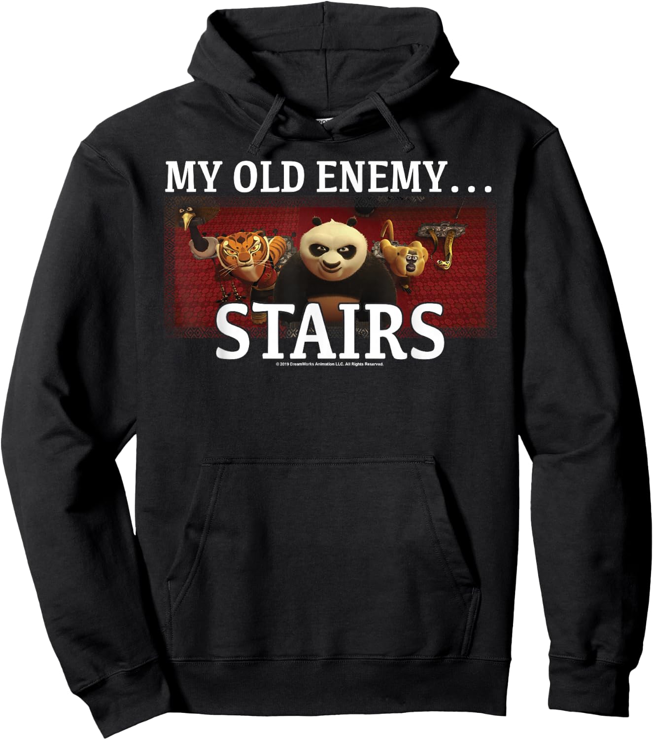 Kung Fu Panda My Old Enemy...Stairs Group Shot Portrait Hoodie - Hoodie | Black