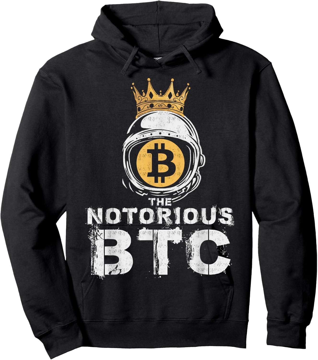Bitcoin Shirt Gifts Notorious BTC Crown Men Women Hoodie - Hoodie | Black