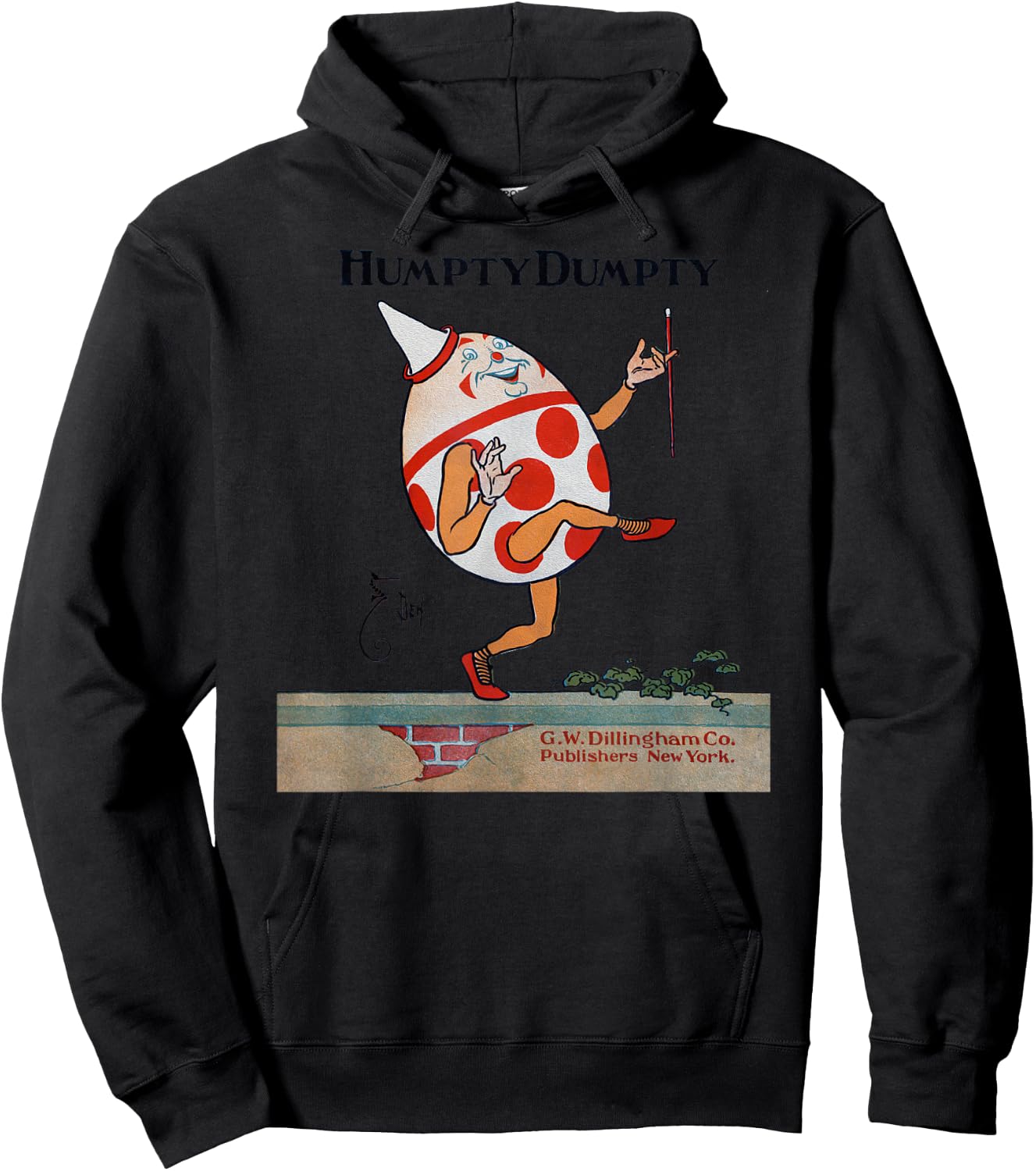 Vintage Humpty Dumpty -Classic Kids Book Hoodie - Hoodie | Black