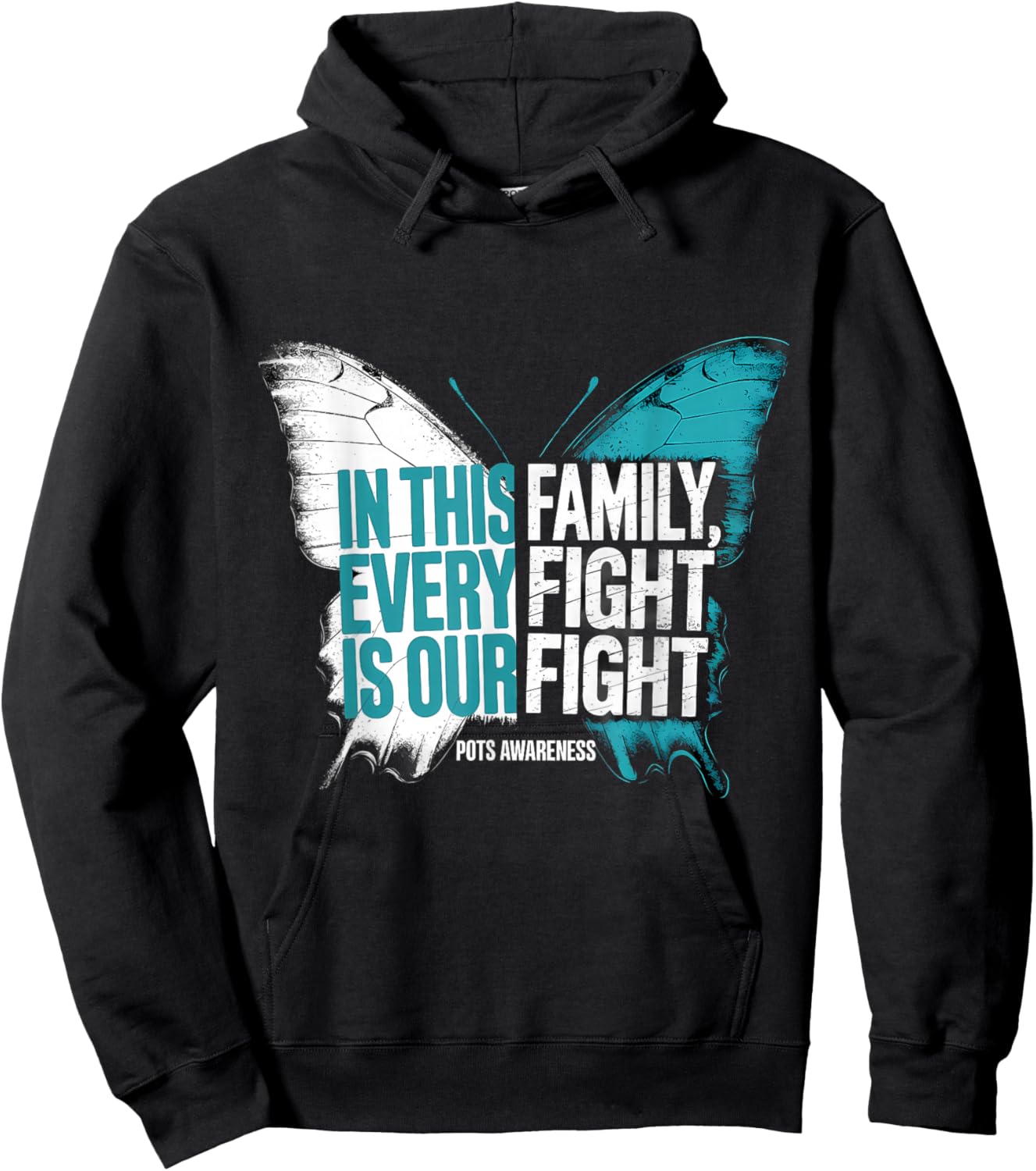 Pots Awareness Postural Orthostatic Tachycardia Syndrome Hoodie - Hoodie | Black