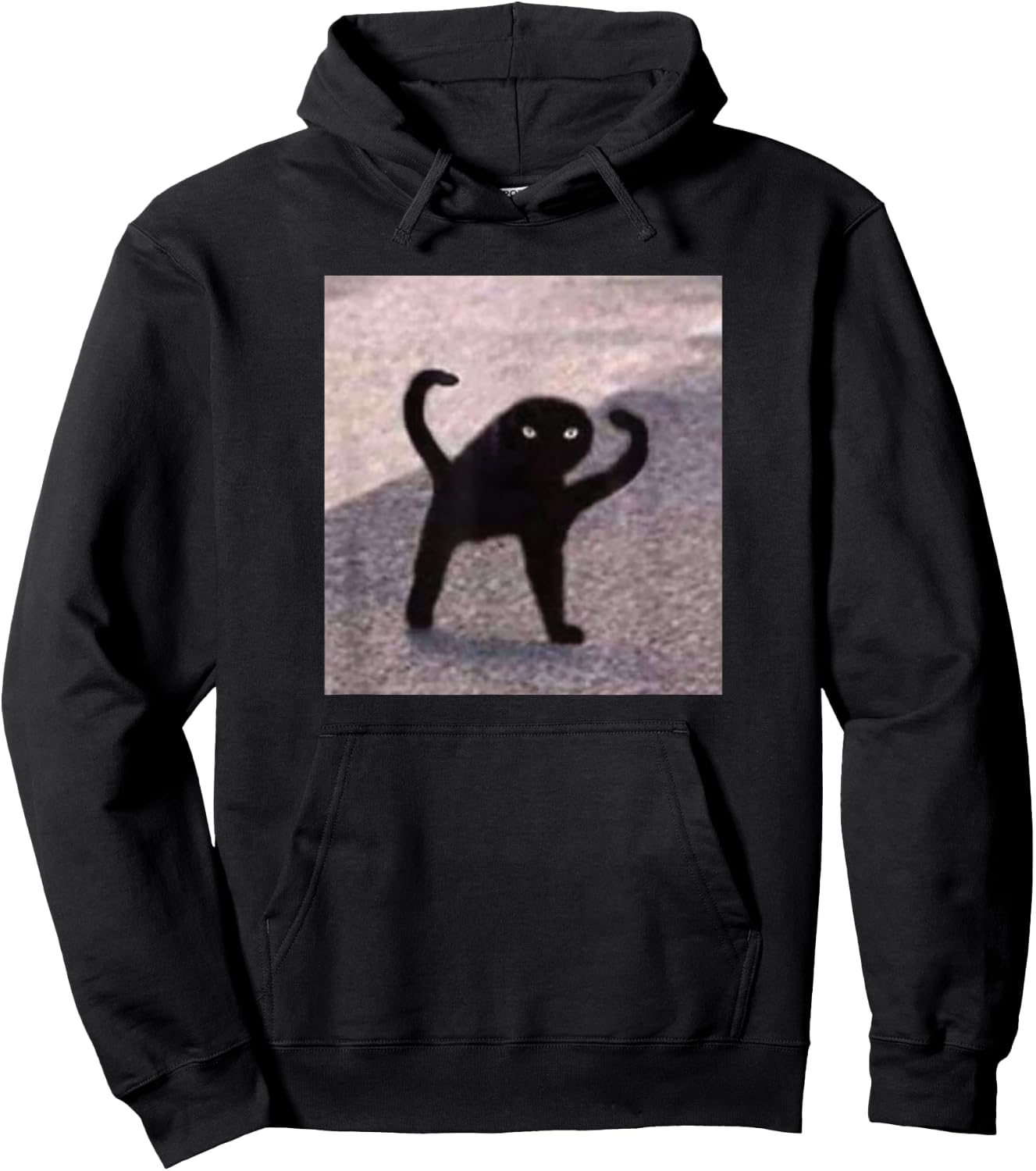 Cursed Cat Memes Cursed Cat Angry As Fuk Meme Hoodie - Hoodie | Black