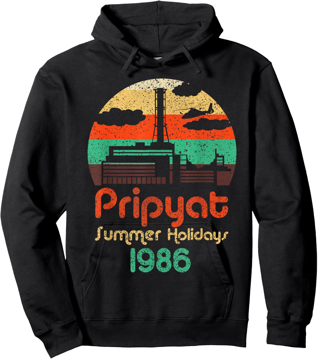 3.6 X-ray large not terrible Chernobyl retro tripyat Hoodie - Hoodie | Black