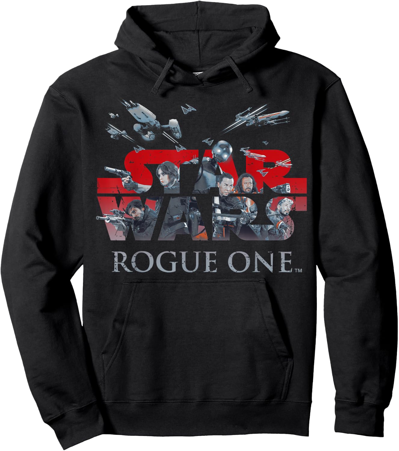 Star Wars Rogue One Rebellion Logo Graphic Hoodie - Hoodie | Black