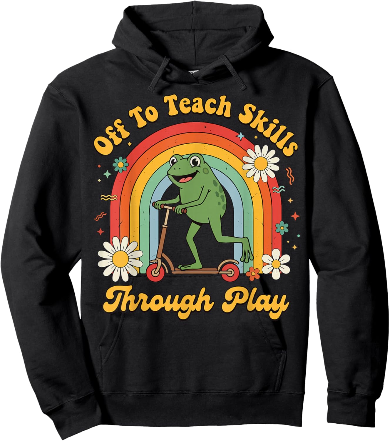 Off to Teach Skills Through Play Hoodie - Hoodie | Black