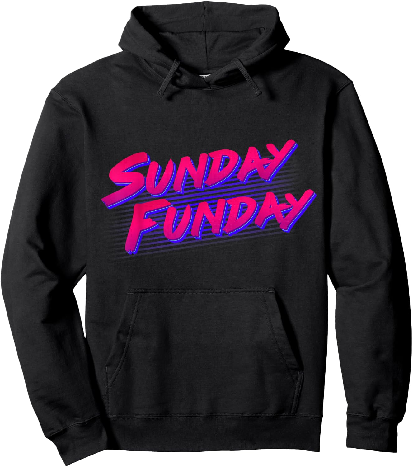 Retro Sunday Funday Hoodie - Hoodie | Black