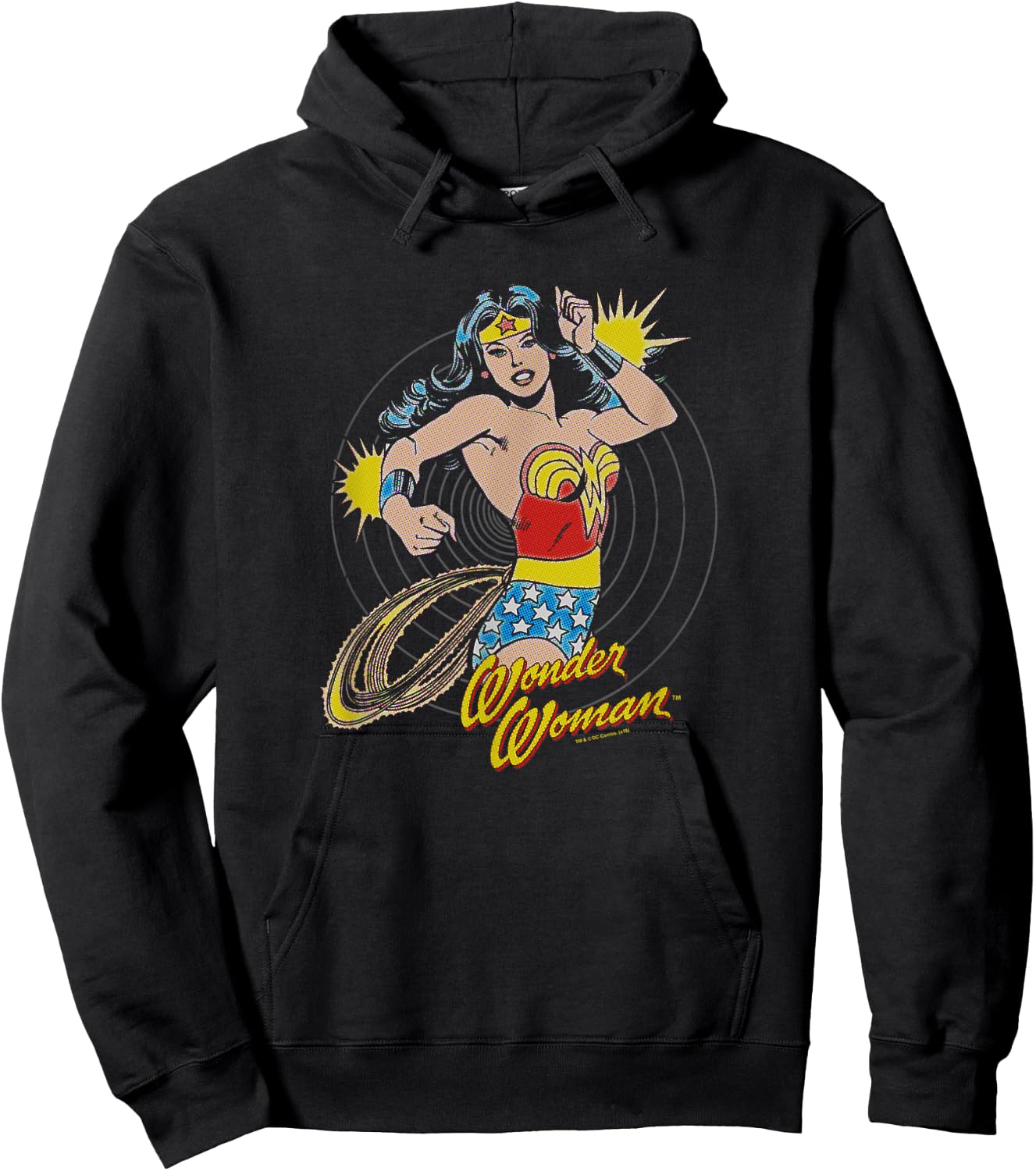 Wonder Woman Spinning Hoodie - Hoodie | Black