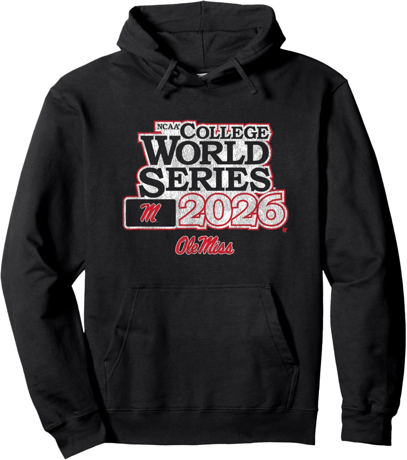 2026 College World Series - Ole Miss Rebels Baseball Hoodie - Hoodie | Black
