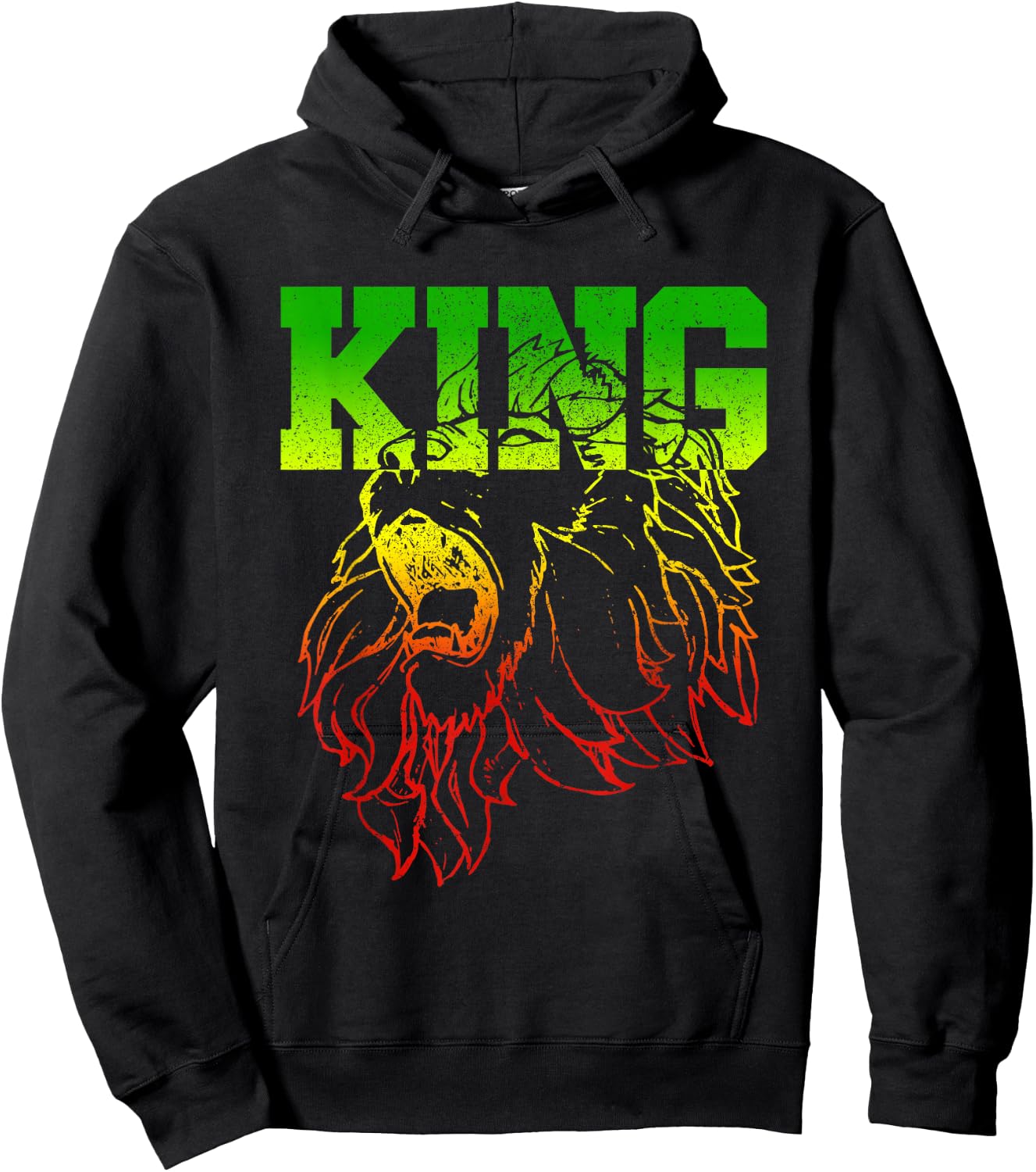 Lion Of Judah - King Reggae Music Rasta Shirt Gift Hoodie - Hoodie | Black